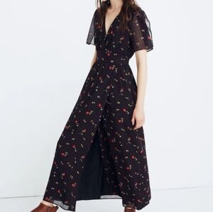Madewell Tulip Sleeve Maxi Dress
